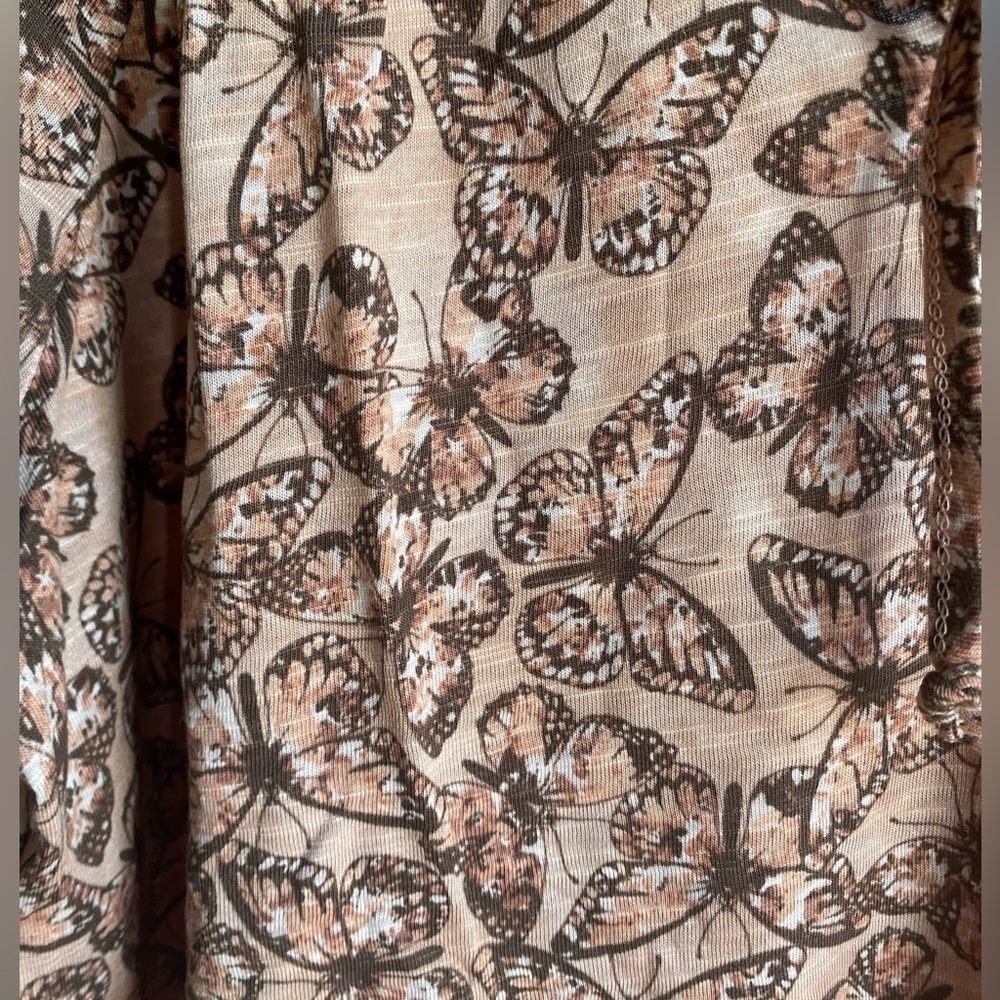 Mason & Belle NWT Butterfly Peasant Boho Flowy Long Sleeve Blouse Women’s Size L - Picture 5 of 7